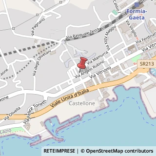Mappa Via rubino 140, 04023 Formia, Latina (Lazio)