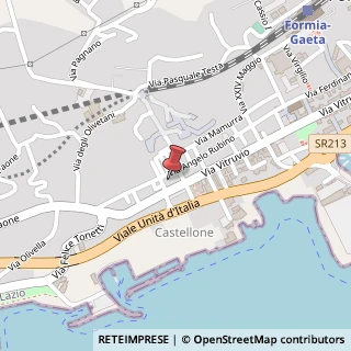 Mappa Piazza Pittore Mattei, 33, 04023 Formia, Latina (Lazio)