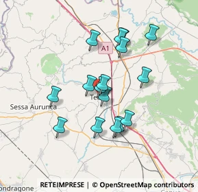 Mappa Parco Regionale Roccamonfina e Foce Garigliano, 81057 Teano CE, Italia (6.45125)