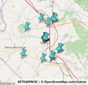 Mappa Parco Regionale Roccamonfina e Foce Garigliano, 81057 Teano CE, Italia (5.50118)