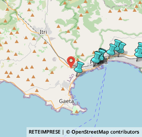 Mappa Via Pontone, 04024 Gaeta LT, Italia (4.30364)