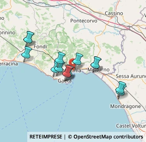 Mappa Via Ferdinando Lavanga, 04023 Formia LT, Italia (12.88571)