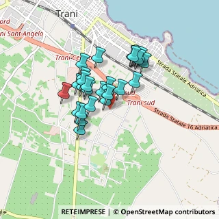 Mappa Via 67 Strada a Denominarsi, 76125 Trani BT, Italia (0.725)