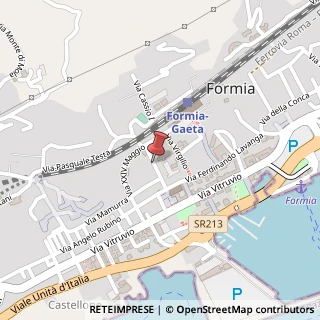 Mappa Via Rialto Ferrovia, 43, 04023 Formia, Latina (Lazio)