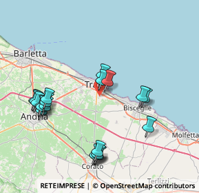 Mappa Via Andrea Gusmai, 76125 Trani BT, Italia (9.091)