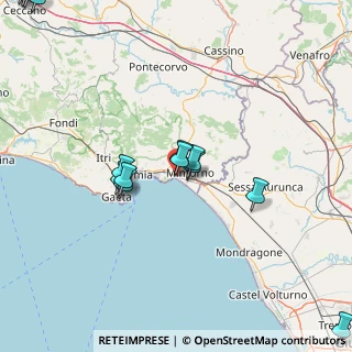 Mappa Via Giueppe e Giulia Romanelli, 04028 Minturno LT, Italia (25.4775)