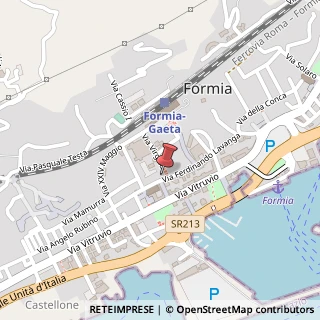 Mappa Via Ferdinando Lavanga, 179, 04023 Formia, Latina (Lazio)