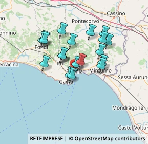 Mappa Via Virgilio, 04023 Formia LT, Italia (11.6625)