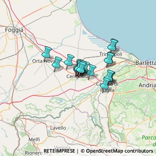 Mappa Via Orani, 71042 Cerignola FG, Italia (8.6405)