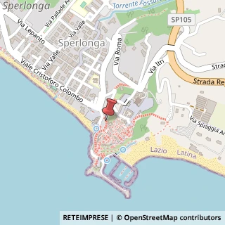 Mappa Via S. Rocco, 6, 04029 Sperlonga, Latina (Lazio)
