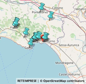 Mappa Via della Cartiera, 04028 Minturno LT, Italia (12.345)