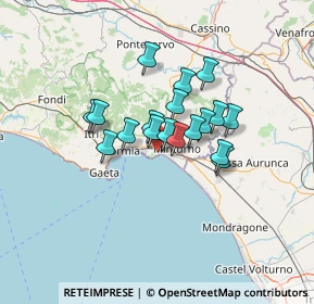 Mappa Via della Cartiera, 04028 Minturno LT, Italia (9.85278)