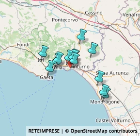 Mappa Via della Cartiera, 04028 Minturno LT, Italia (9.84692)