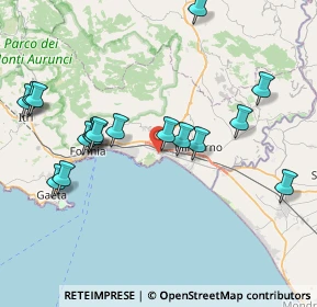 Mappa Via della Cartiera, 04028 Minturno LT, Italia (9.08882)