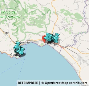 Mappa Via della Cartiera, 04028 Minturno LT, Italia (7.0315)