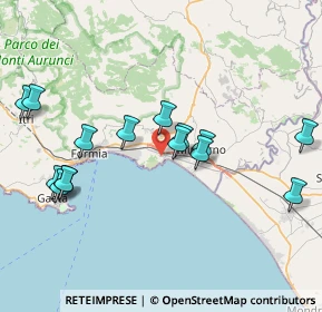 Mappa Via della Cartiera, 04028 Minturno LT, Italia (8.66267)