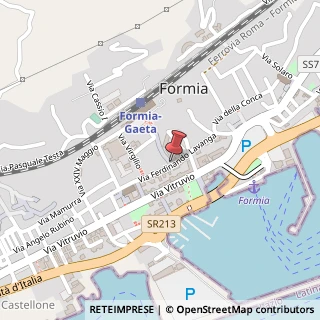 Mappa Via lavanga 11, 04023 Formia, Latina (Lazio)