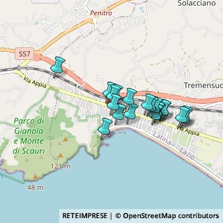 Mappa Via del Golfo, 04028 Minturno LT, Italia (0.745)