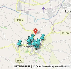 Mappa Via le Amendola, 62019 Recanati MC, Italia (1.52364)