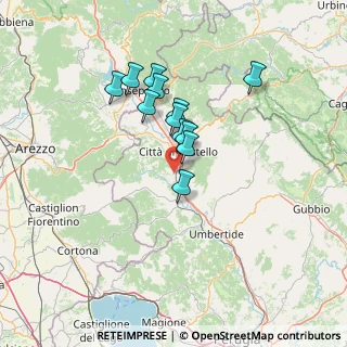Mappa Via Valdipetrina Vocabolo Capecci, 06012 Città di Castello PG, Italia (11.21667)