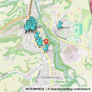 Mappa Via XXV Aprile, 53034 Colle di Val d'Elsa SI, Italia (0.497)