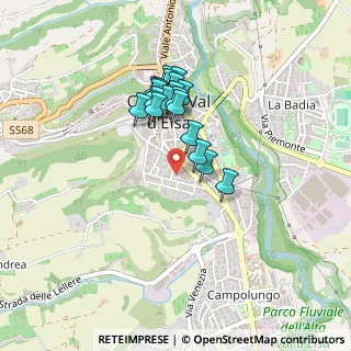Mappa Via Quarto dei Mille, 53034 Colle di Val d'Elsa SI, Italia (0.361)