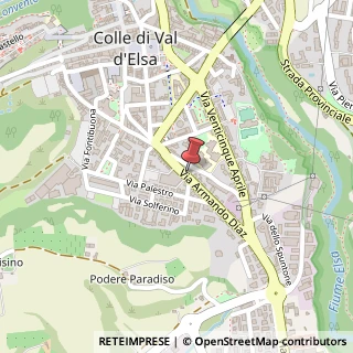 Mappa Via A. Diaz, 38, 53034 Colle di Val d'Elsa, Siena (Toscana)