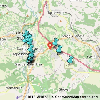 Mappa Via Belvedere Ingresso, 53034 Colle di Val d'Elsa SI, Italia (1.9385)