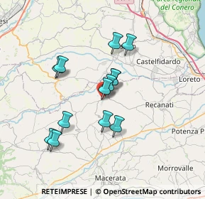 Mappa Montefano, 62010 Montefano MC, Italia (5.98)