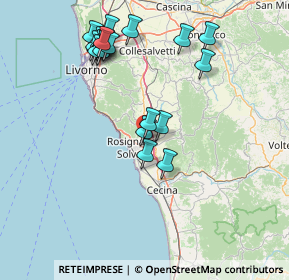 Mappa Via Molino a Vento, 57016 Rosignano Marittimo LI, Italia (16.5985)