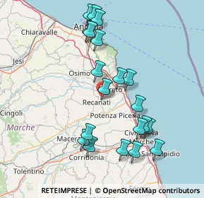 Mappa Via Francesca Felicita Tacchinardi, 62019 Recanati MC, Italia (16.195)