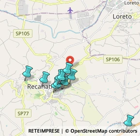 Mappa Via Francesca Felicita Tacchinardi, 62019 Recanati MC, Italia (1.75091)