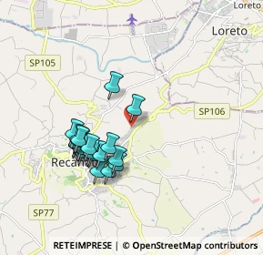 Mappa Via Francesca Felicita Tacchinardi, 62019 Recanati MC, Italia (1.72)