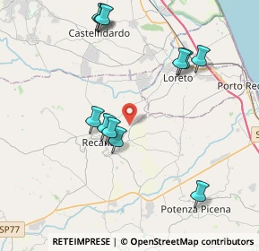 Mappa Via Francesca Felicita Tacchinardi, 62019 Recanati MC, Italia (4.28)