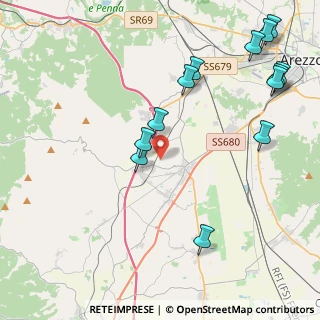 Mappa Via delle Caselle, 52041 Civitella in Val di Chiana AR, Italia (5.30615)