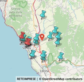 Mappa Via di Poggiberna, 56040 Castellina Marittima PI, Italia (6.5735)