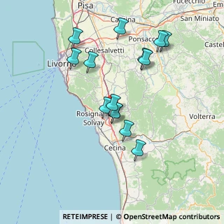 Mappa Via di Poggiberna, 56040 Castellina Marittima PI, Italia (14.29071)