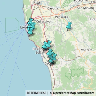Mappa Via di Poggiberna, 56040 Castellina Marittima PI, Italia (13.20684)
