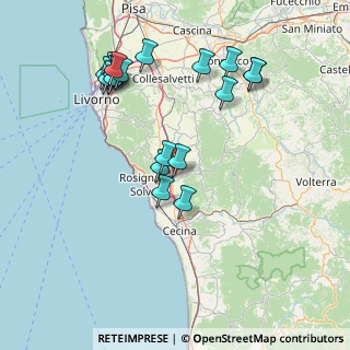 Mappa Via di Poggiberna, 56040 Castellina Marittima PI, Italia (17.218)
