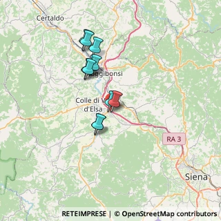 Mappa Raccordo Autostradale Firenze - Siena, 53034 Colle di Val D'Elsa SI, Italia (5.93182)