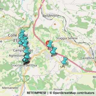 Mappa Raccordo Autostradale Firenze - Siena, 53034 Colle di Val D'Elsa SI, Italia (2.2225)