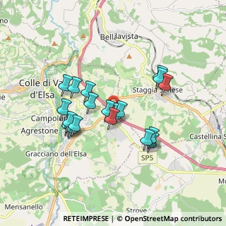 Mappa Raccordo Autostradale Firenze - Siena, 53034 Colle di Val D'Elsa SI, Italia (1.611)
