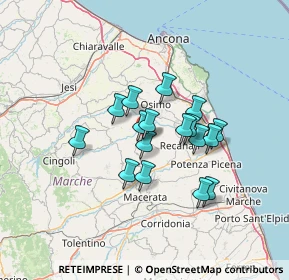 Mappa SP Montefano-Recanati, 62010 Montefano MC, Italia (10.41765)