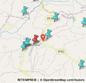 Mappa SP Montefano-Recanati, 62010 Montefano MC, Italia (2.27636)