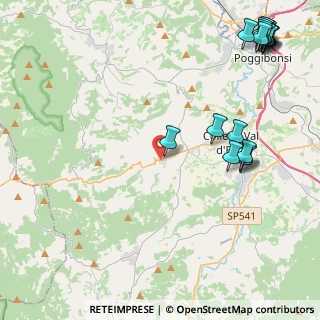 Mappa Via Francesco Guardi, 53034 Colle di Val D'Elsa SI, Italia (6.31389)