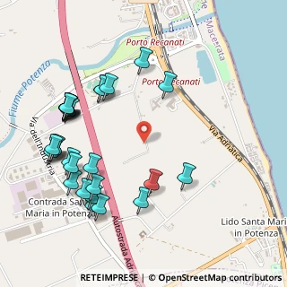 Mappa Via Santa Maria in Potenza, 62017 Porto Recanati MC, Italia (0.60357)