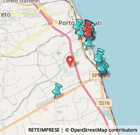 Mappa Via dell'Industria, 62017 Porto Recanati MC, Italia (1.816)