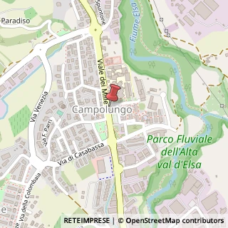 Mappa Viale dei Mille, 22, 53034 Colle di Val d'Elsa, Siena (Toscana)