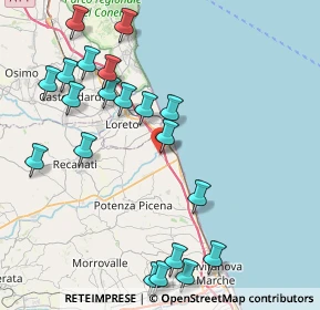 Mappa Via Enrico Mattei, 62017 Porto Recanati MC, Italia (9.7755)