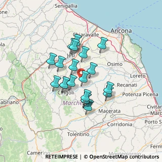 Mappa Via Saltregna Bassa, 60024 Filottrano AN, Italia (10.7605)